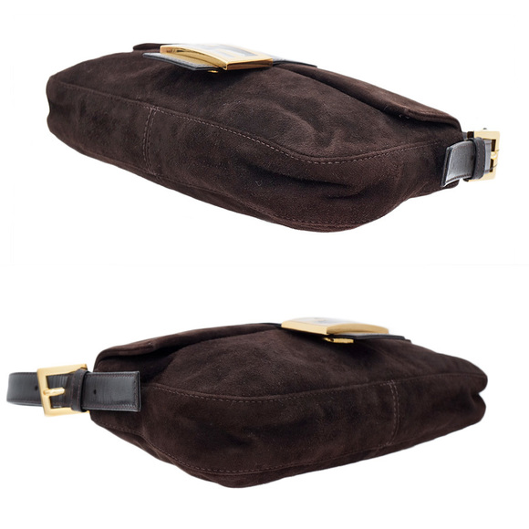 Fendi Mamma Bucket Bag Suede Leather Brown - Picture 5 of 9